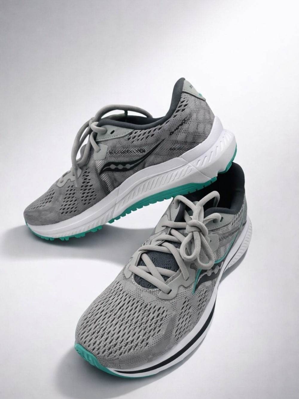 Saucony Omni 20 Women's Running Shoes Size 8 Alloy/Jade Gray S10681-20 NIB
